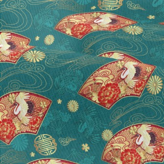 Japanese Fan-shaped Crane Modern Jersey