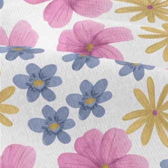 Painted Cartoon Flowers Modern Jersey