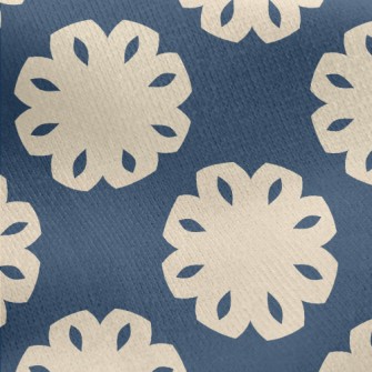 Flower Shape Paper Cutting Jersey Backed Fleece