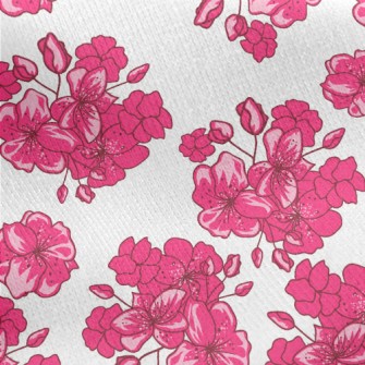 Valentine&#39;s Day Cherry Blo Jersey Backed Fleece