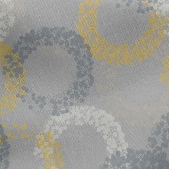 Colorful Bubble Circles Jersey Backed Fleece