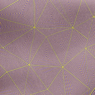 Three-dimensional Triangle Jersey Backed Fleece