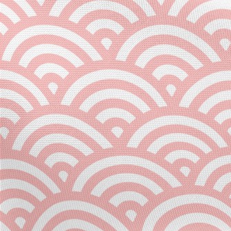 Japanese Pink Waves Pongee