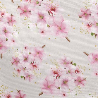 Hand Drawn Cherry Blossom Tree Pongee