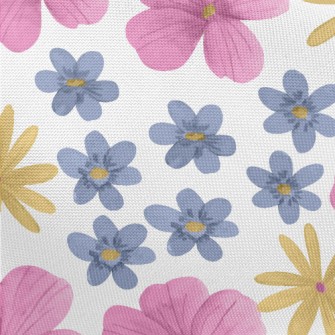 Painted Cartoon Flowers Pongee