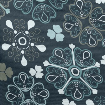 Ethnic Floral Pattern Pongee