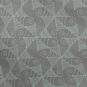 Light Blue Swirls Pongee