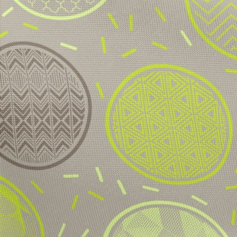 Green Pattern Round Pongee