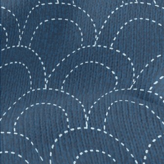 Japanese Sashiko Embroidery Stretch Jersey