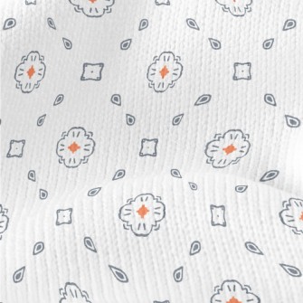 Symmetrical Hand-drawn Graphic Stretch Jersey