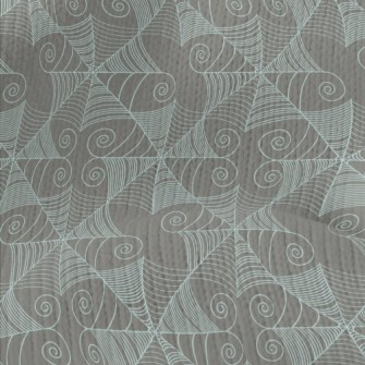 Light Blue Swirls Stretch Jersey