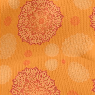 Traditional Mandala Pattern Stretch Jersey