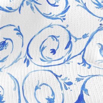 Watercolor Vines And Flowers Stretch Jersey