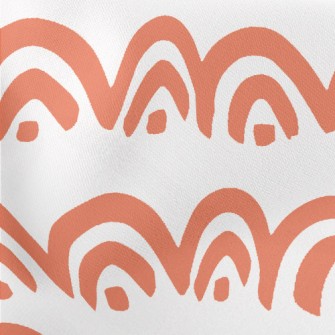 Hand Drawn Arch Doodle Lightweight Cotton Poplin