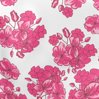 Valentine&#39;s Day Cherry Blo Lightweight Cotton Poplin