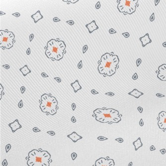 Symmetrical Hand-drawn Graphic Midweight Cotton Poplin