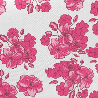 Valentine&#39;s Day Cherry Blo Midweight Cotton Poplin