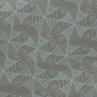 Light Blue Swirls Midweight Cotton Poplin