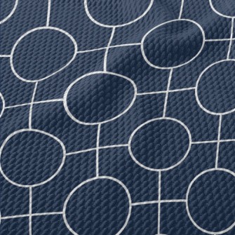 Simple Circles And Squares Birdseye Piqué