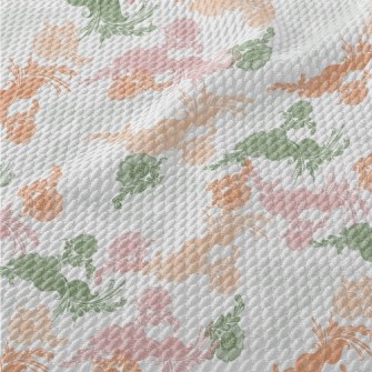 Colorful Lace Plants Birdseye Piqué