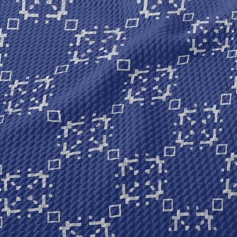 Abstract Mosaic Pattern Birdseye Piqué