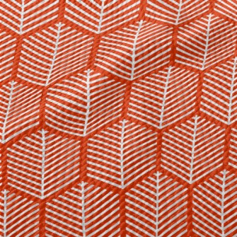 White Abstract Tree Birdseye Piqué