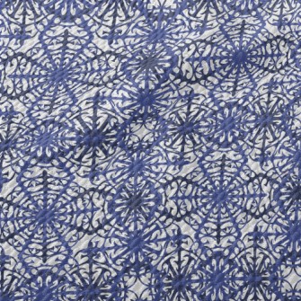 Complex Snowflake Pattern Birdseye Piqué