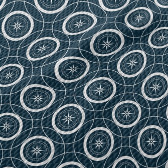 Compass And Circle Birdseye Piqué