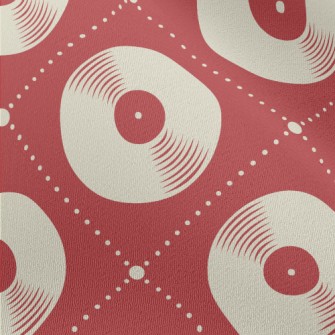 Vinyl Record Pattern Chiffon