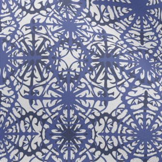 Complex Snowflake Pattern Chiffon