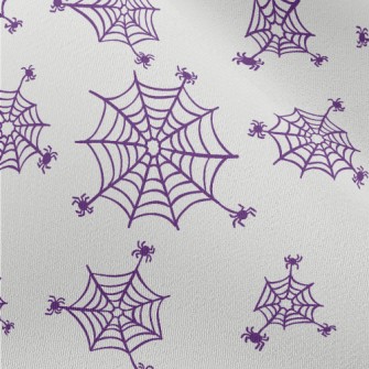 Purple Spider Web Chiffon