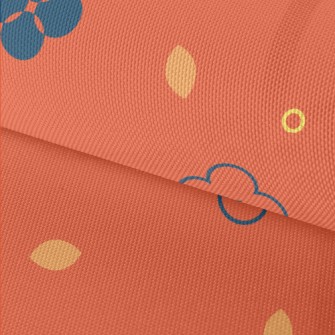 Colorful Vector Flowers Waterproof Oxford