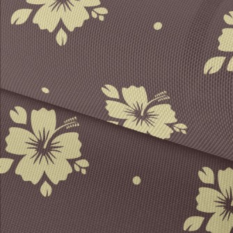 Tropical Flowers Silhouettes Waterproof Oxford