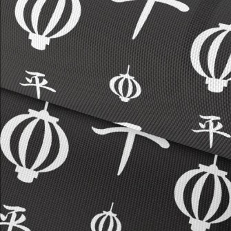Chinese Calligraphy And Lanter Waterproof Oxford