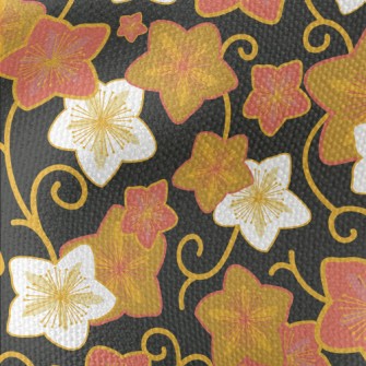 Hand Drawn Star Shaped Flowers Waterproof Canvas