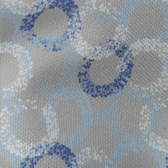 Blue Bubble Circle Waterproof Canvas