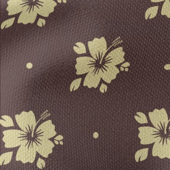 Tropical Flowers Silhouettes Waterproof Canvas