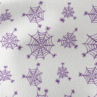 Purple Spider Web Waterproof Canvas