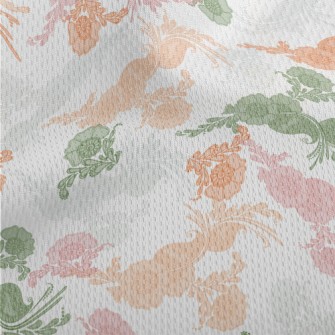 Colorful Lace Plants Athletic Mesh Flat Back