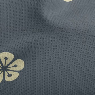 Simple Yellow Flowers Athletic Mesh Flat Back