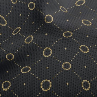 Stars And Sun Rhombus Athletic Mesh Flat Back