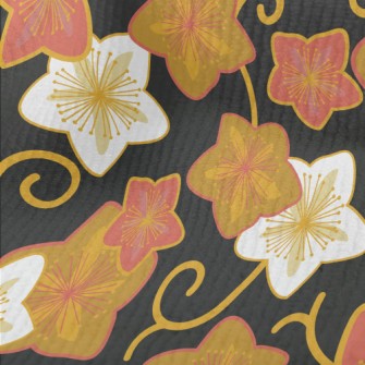 Hand Drawn Star Shaped Flowers Terry