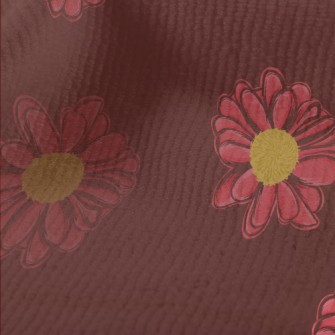 Red Hand Drawn Daisy Terry