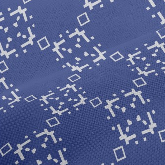 Abstract Mosaic Pattern Performance Linen