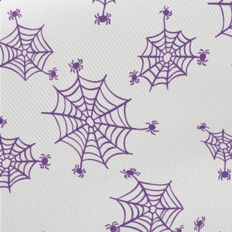 Purple Spider Web Twill