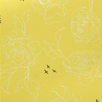 Beautiful Line Roses Twill
