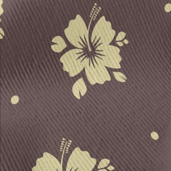 Tropical Flowers Silhouettes Standard Corduroy