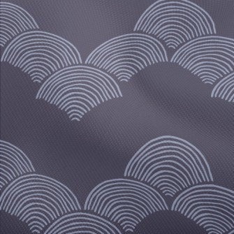 Blue Fan Pattern Dobby