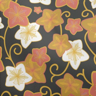 Hand Drawn Star Shaped Flowers Dobby