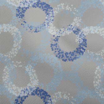 Blue Bubble Circle Dobby